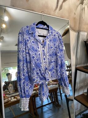 Temptation Positano Blue Top